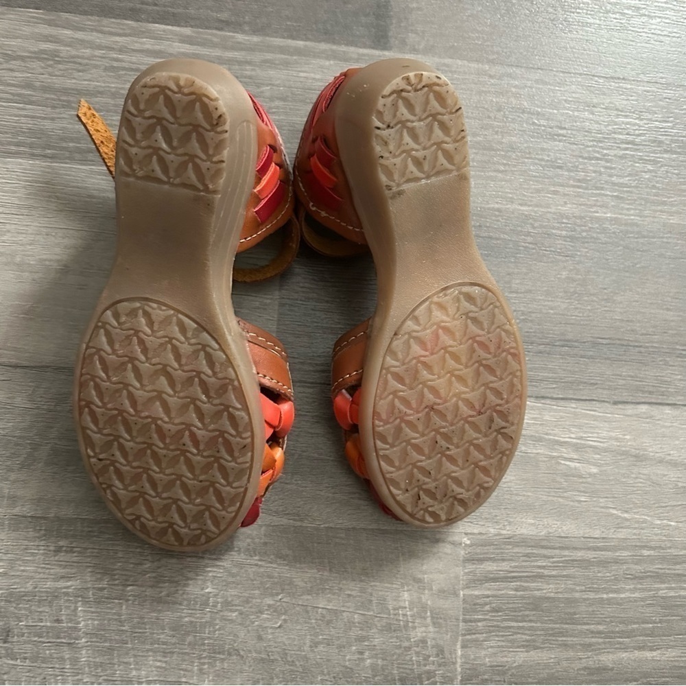Toddler Girls Little Frida's Leather Huaraches Mexican Sandals - Picture 5 of 5